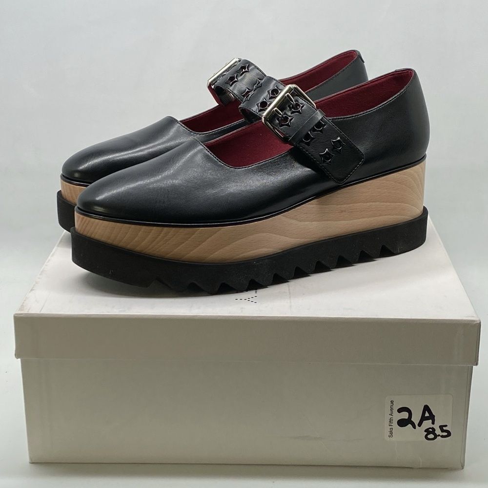 Stella McCartney Elyse 70MM Mary Jane Platform Wedges size 38.5 - Picture 13 of 15